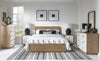 Margot Panel Bed — Queen / Desert Oak and Cloud White