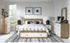 Margot Storage Bed — Queen / Desert Oak and Cloud White