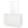 Adeline Beveled Mirror — Cloud White
