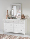 Adeline 52-inch 7 Drawer Dresser — Cloud White