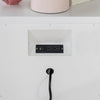 Adeline Rectangular Nightstand — Cloud White