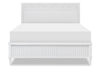 Adeline Fluted Panel Bed — Full / Cloud White