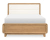 Theo Upholstered Panel Bed — Full / Desert Oak