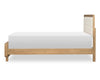 Theo Upholstered Panel Bed — Queen / Desert Oak
