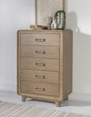 Theo 5 Drawer Chest — Desert Oak