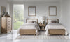 Theo Upholstered Panel Bed — Twin / Desert Oak