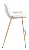 Desi Counter Stool White & Gold — Set of 2