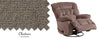 Swivel Glider Recliner Daly Chocolate