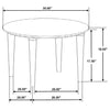 Aldis - Round Marble Top Table