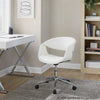 Curvo - Upholstered 5-Star Task Chair - Chrome Metal Base