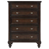 Andover - 5-Drawer Chest Of Drawers - Dark Oak