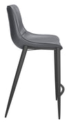 Magnus Counter Stool Dark Gray & Black — Set of 2