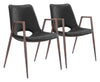 Desi - Dining Chair (Set of 2) Walnut Legs