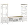 Hollis - 3 Piece TV Stand Entertainment Center - White