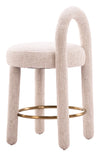 Curco Counter Stool Beige — Set of 2