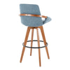 Cosmo - Fixed-Height Barstool - Walnut Bamboo Base