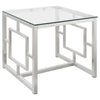 Merced - Glass Top Metal Table