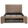 Senna - Upholstered Audio Flame Visualizer Bed