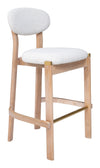 Rilou Barstool White & Natural — Set of 2
