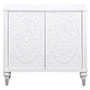 Cardella - 2 Door Mandala Accent Cabinet - Distressed White