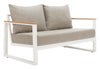 Welt Sofa Taupe & White