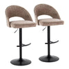 Renee - Adjustable Barstool (Set of 2) - Black Base