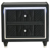 Lorient - 2-Drawer LED Nightstand With USB