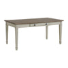Farmington - Rectangular Dining Table - Medium Brown And Washed Stone