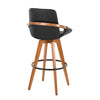 Cosmo - 29" Fixed-Height Barstool With Swivel - Walnut Bamboo