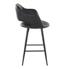 Margarite - 26" Fixed-Height Counter Stool - Black Metal (Set of 2)