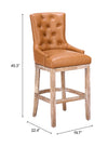 Nuby Swivel Barstool Brown
