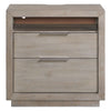 Arcadia - 2-Drawer Nightstand With USB - Gray