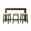 Jax - Bar Table Single Pack (Table And Three Stools) - Dark Walnut