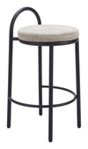 Sisal Counter Stool Beige Tweed — Set of 2