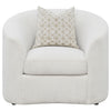 Rainn Boucle Upholstered Sloped Arm Accent Chair Latte — product view 3