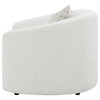 Rainn Boucle Upholstered Sloped Arm Accent Chair Latte — product view 5