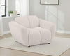 Destino Chenille Upholstered Splayed Arm Accent Chair Greige — product view 2