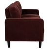 Ruth 77-inch Fabric Upholstered Track Arm Sofa Rust Red — product view 8