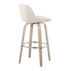 Toriano - 30" Fixed-Height Barstool (Set of 2) - Cream And Light Brown
