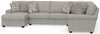 Livingston - Sectional With Comfort Coil Seating And Accent Pillows Included