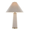 Kona - 28" Table Lamp - Brass Metal And Natural Linen From Grandview
