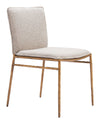 Nordvest - Dining Chair - Beige / Gold