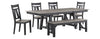 Dining Bench Holly Manor Grey & Black