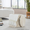Tahoe - Sand Ottoman - Beige Cotton