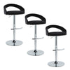 Grotto - Upholstered Adjustable Barstool - Chrome Metal Base