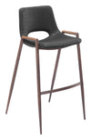 Desi Barstool (Set of 2) Black & Walnut — Set of 2