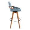 Cosmo - Fixed-Height Barstool - Walnut Bamboo Base