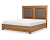 Echelon Upholstered Sleigh Bed — King / Heritage Walnut