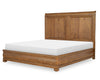 Echelon Upholstered Sleigh Bed — King / Heritage Walnut