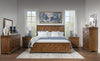 Echelon Parquet Panel Bed — King / Heritage Walnut